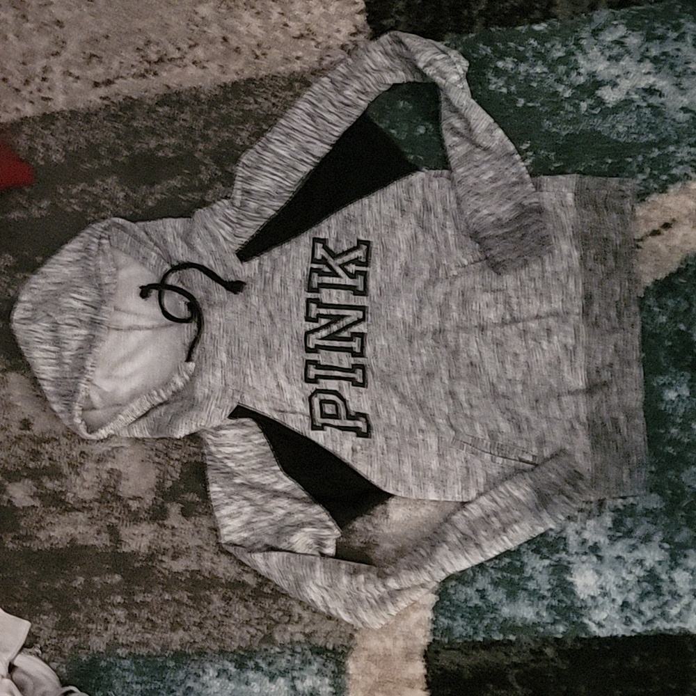 Pink Victoria’s Secret sweatshirt
